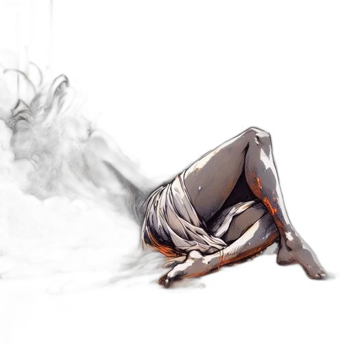 creature, mask, concept art, watercolor transparent PNG cut-out