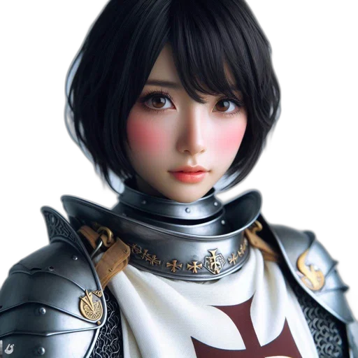 robot, sword, face, 3d render transparent PNG cut-out