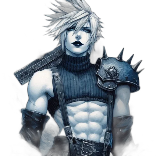 fantasy art, concept art, comic book art, cyberpunk transparent PNG cut-out