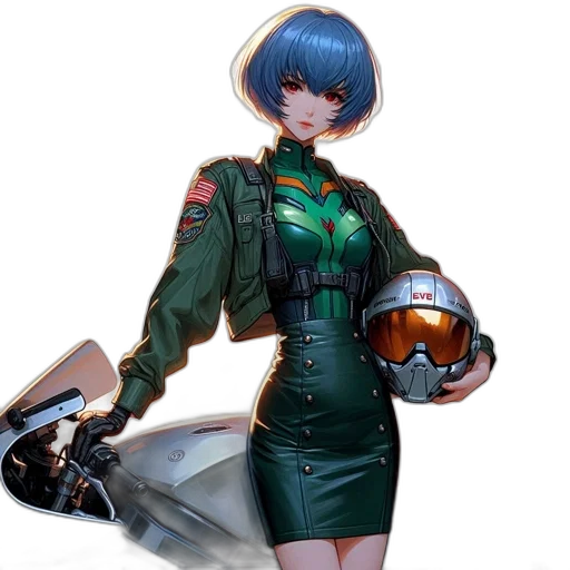 robot, weapon, jacket, staff transparent PNG cut-out