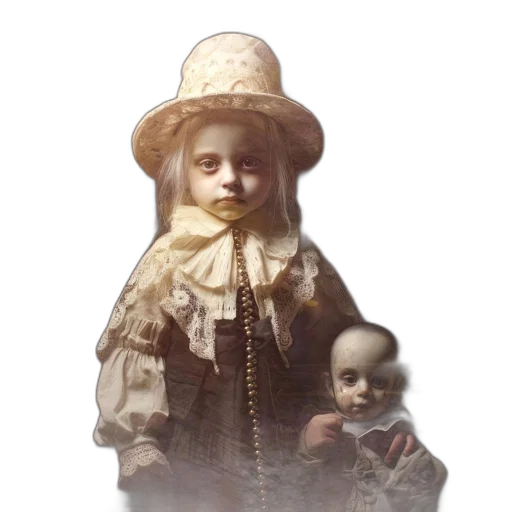 face, hat, mask, dress transparent PNG cut-out