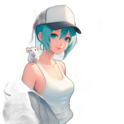 hat, dress, staff, robot transparent PNG cut-out