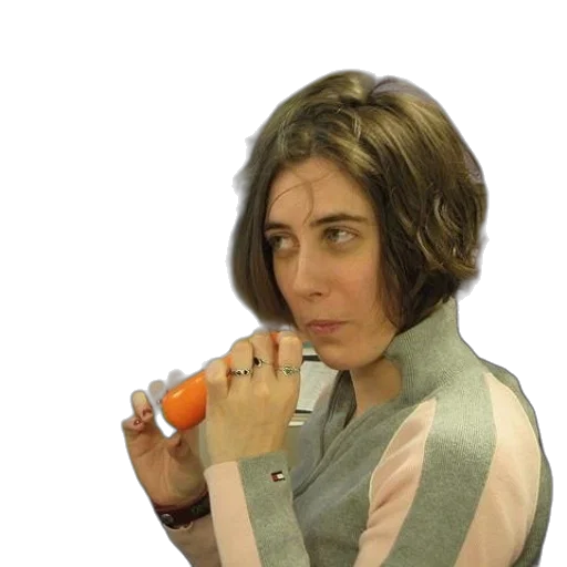 jacket, bottle, hair, staff transparent PNG cut-out