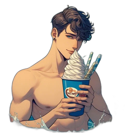 staff, food, vaporwave, concept art transparent PNG cut-out