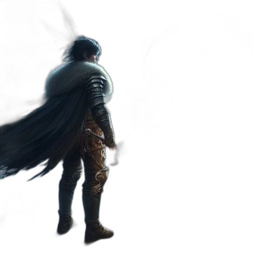 sword, dragon, weapon, hair transparent PNG cut-out