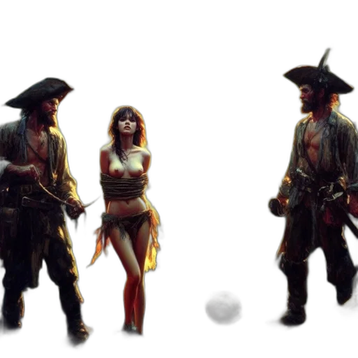 concept art, fantasy art, 3d render, pixel art transparent PNG cut-out