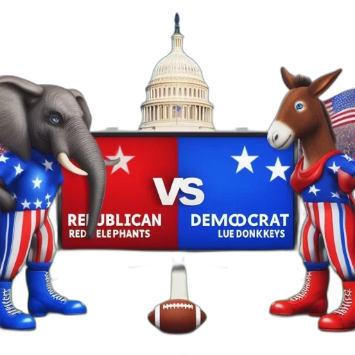 illustration, features, elephants, republican transparent PNG cut-out