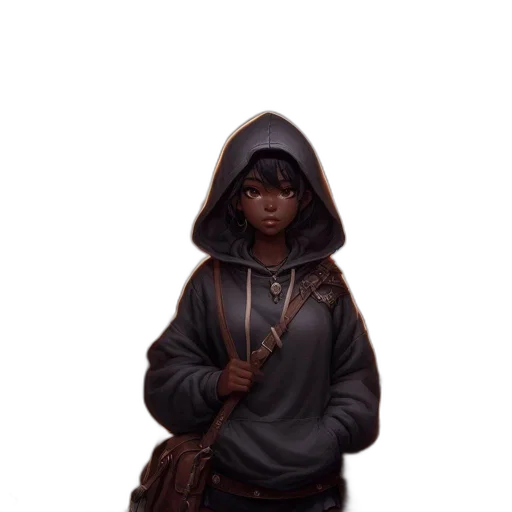 jacket, staff, weapon, face transparent PNG cut-out