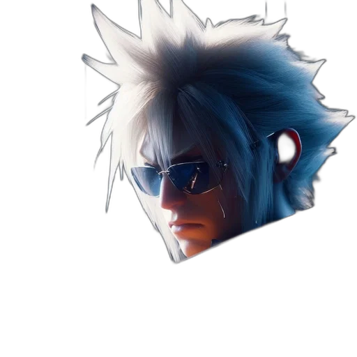 face, mask, hair, staff transparent PNG cut-out