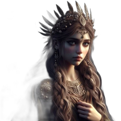 crown, jewelry, dress, face transparent PNG cut-out