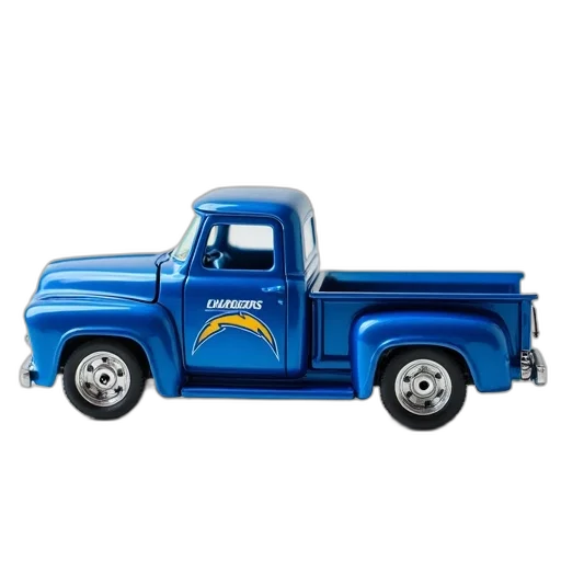 blue, white, truck, toy transparent PNG cut-out