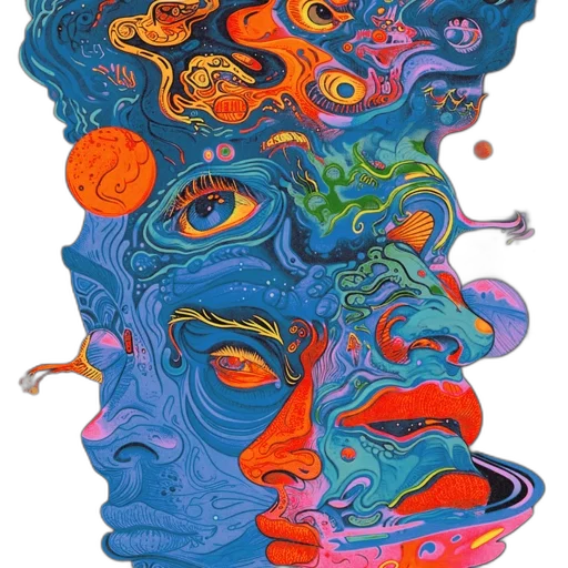 mask, face, crown, creature transparent PNG cut-out