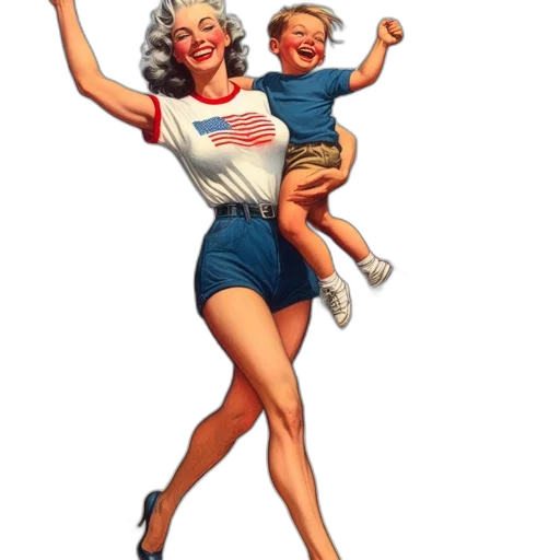 cartoon, illustration, features, woman transparent PNG cut-out