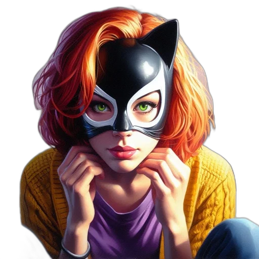 mask, face, comic book art, photorealistic transparent PNG cut-out