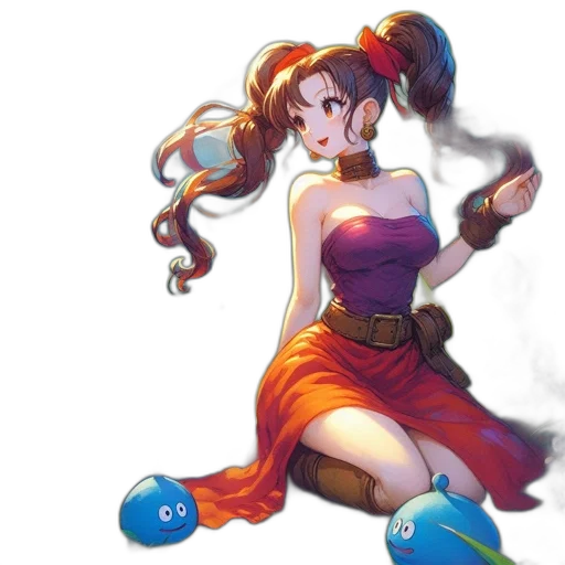 dress, staff, concept art, fantasy art transparent PNG cut-out