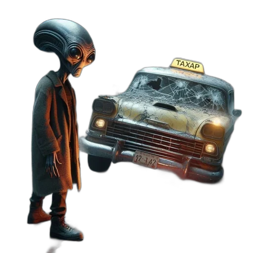 car, robot, creature, concept art transparent PNG cut-out
