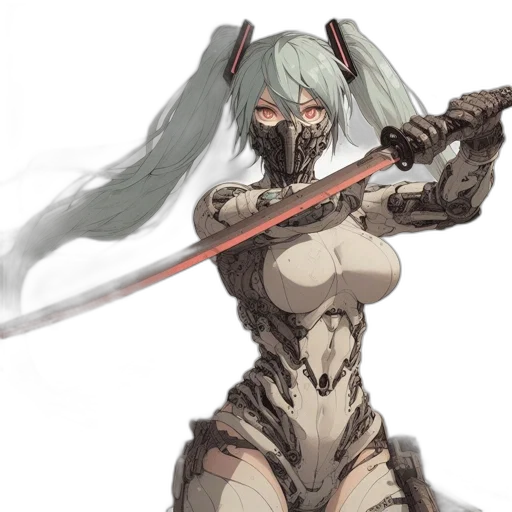 weapon, sword, robot, staff transparent PNG cut-out