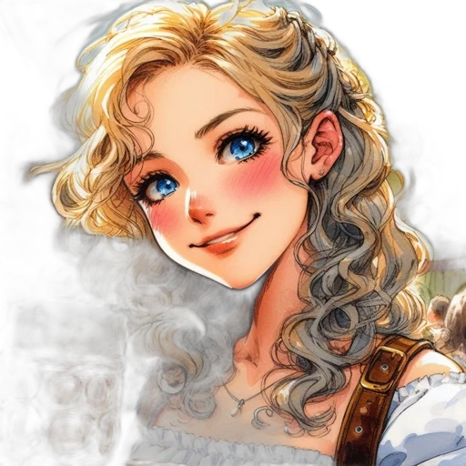face, fantasy art, anime, concept art transparent PNG cut-out
