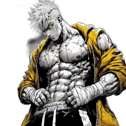 jacket, comic book art, concept art, cyberpunk transparent PNG cut-out