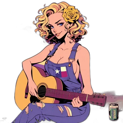 dress, cartoon, comic book art, concept art transparent PNG cut-out