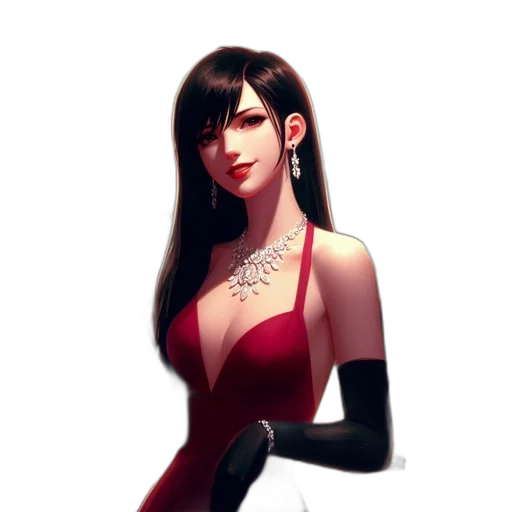 dress, jewelry, crown, fantasy art transparent PNG cut-out
