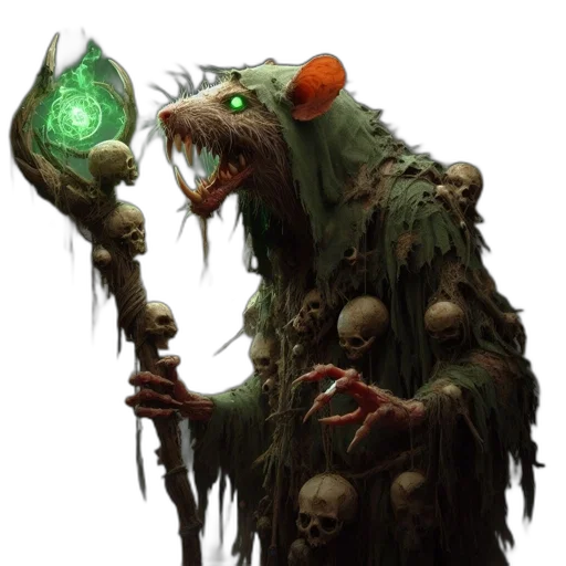 staff, creature, face, concept art transparent PNG cut-out