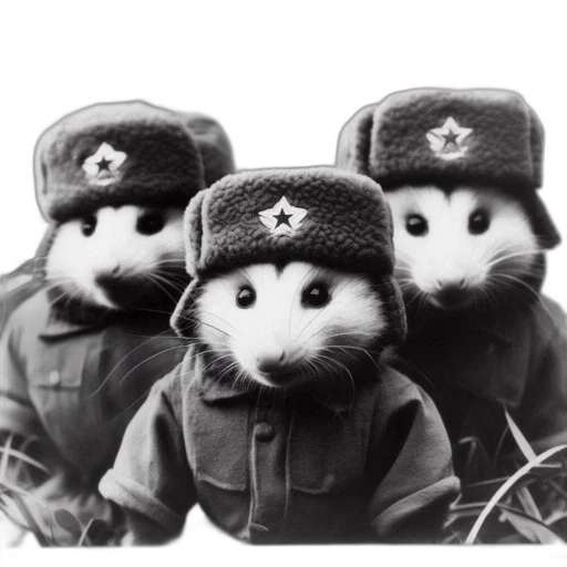 hat, jacket, staff, animal transparent PNG cut-out