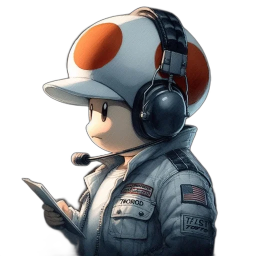 hat, robot, staff, jacket transparent PNG cut-out