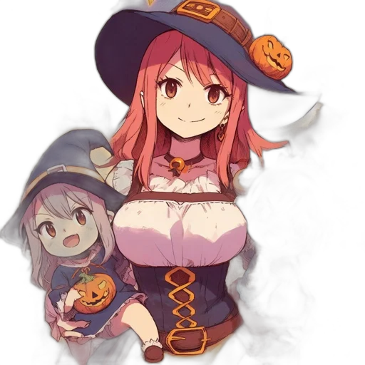 hat, staff, creature, dress transparent PNG cut-out