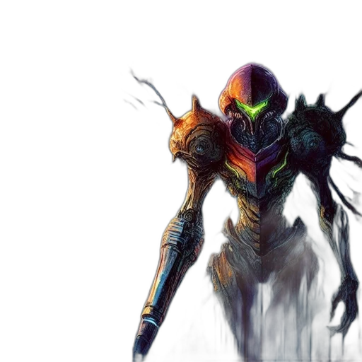 robot, creature, concept art, fantasy art transparent PNG cut-out