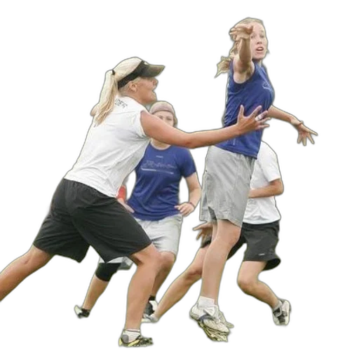 staff, group, women, playing transparent PNG cut-out
