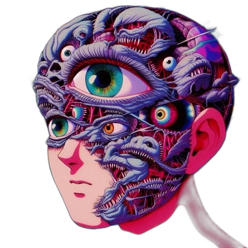 mask, face, robot, creature transparent PNG cut-out