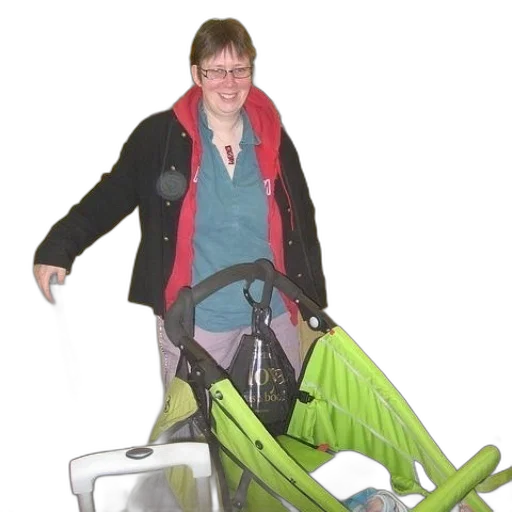 jacket, staff, umbrella, creature transparent PNG cut-out