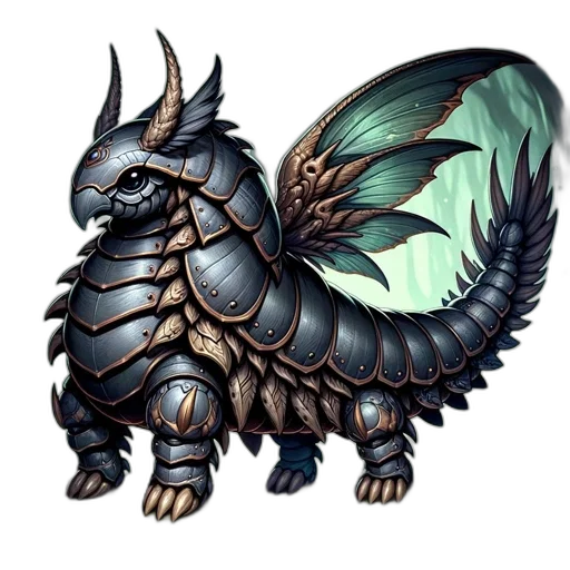 dragon, creature, staff, animal transparent PNG cut-out