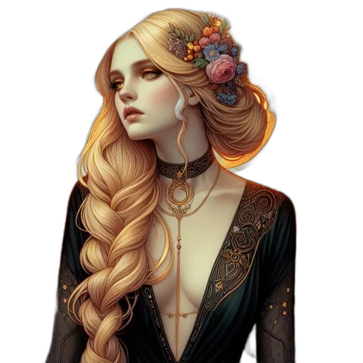 dress, crown, jewelry, face transparent PNG cut-out