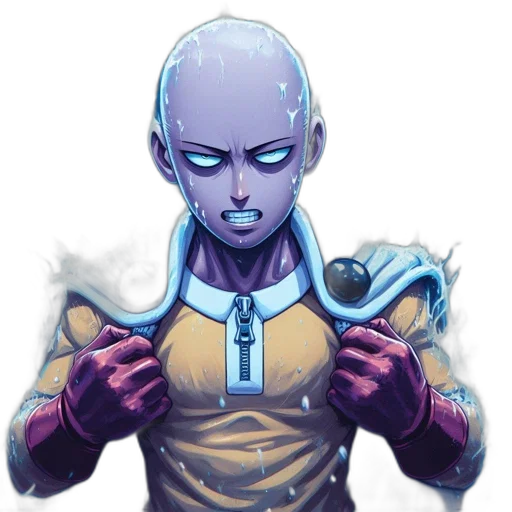 robot, face, staff, comic book art transparent PNG cut-out