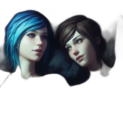 face, concept art, photorealistic, fantasy art transparent PNG cut-out