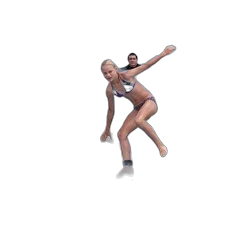 pixel art, 3d render, woman, bikini transparent PNG cut-out