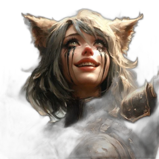 face, staff, mask, creature transparent PNG cut-out