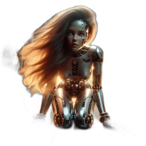 robot, concept art, fantasy art, comic book art transparent PNG cut-out