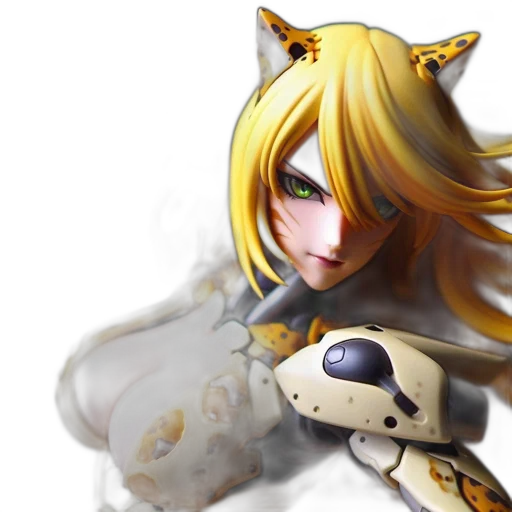 mask, robot, weapon, fantasy art transparent PNG cut-out