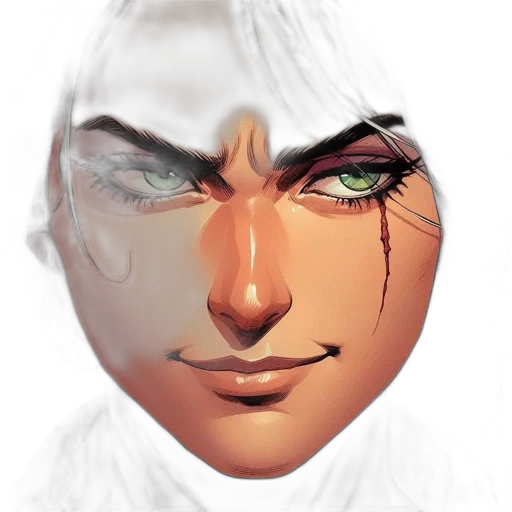 face, mask, creature, concept art transparent PNG cut-out