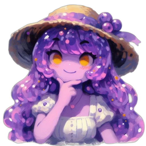 hat, staff, crown, creature transparent PNG cut-out