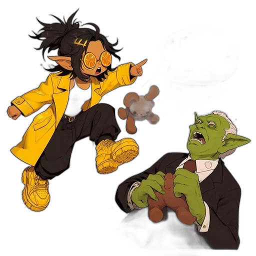 concept art, comic book art, cartoon, pixel art transparent PNG cut-out