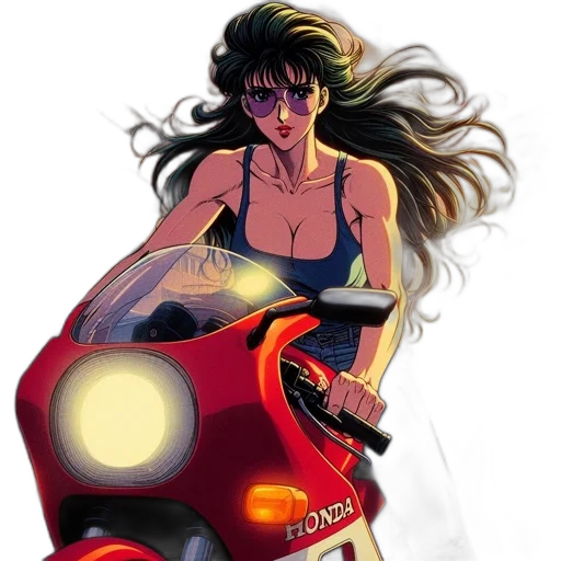 car, comic book art, concept art, anime transparent PNG cut-out