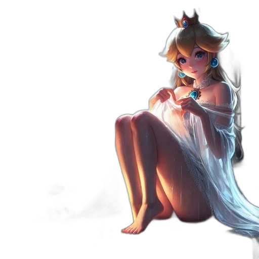 dress, crown, staff, concept art transparent PNG cut-out