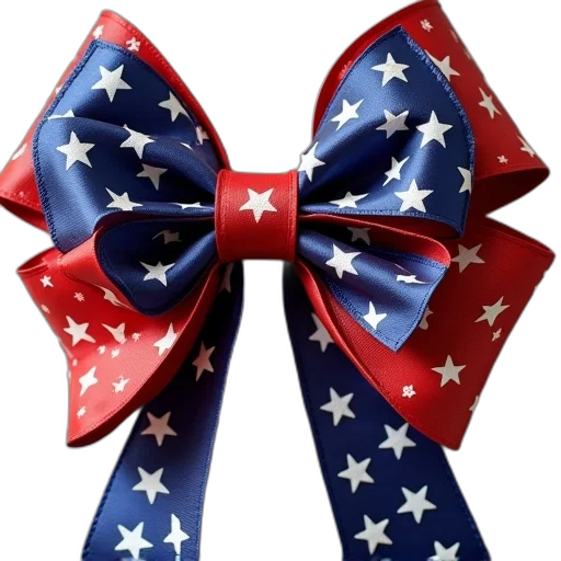 patriotic, jumbo, bow transparent PNG cut-out