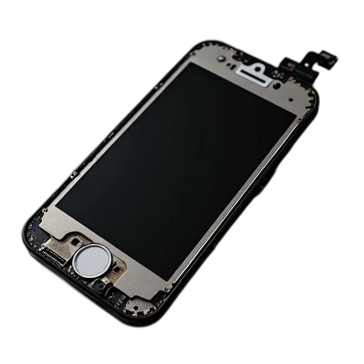 3d render, display, assembly, iphone transparent PNG cut-out