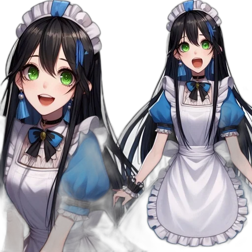 dress, staff, anime, concept art transparent PNG cut-out