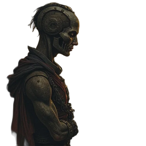 face, robot, mask, staff transparent PNG cut-out